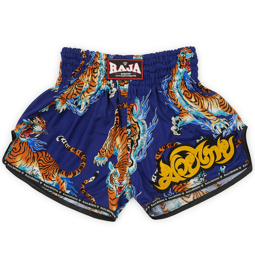 Raja Muay Thai Shorts / R114 / Blue Tiger