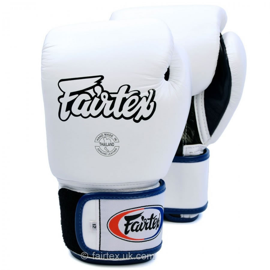 Fairtex Boxing Gloves 3 Tone White