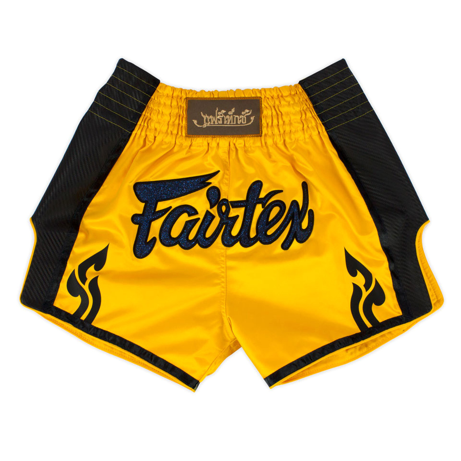 Fairtex Muay Thai Boxing Shorts Yellow Slim Cut BS1701 