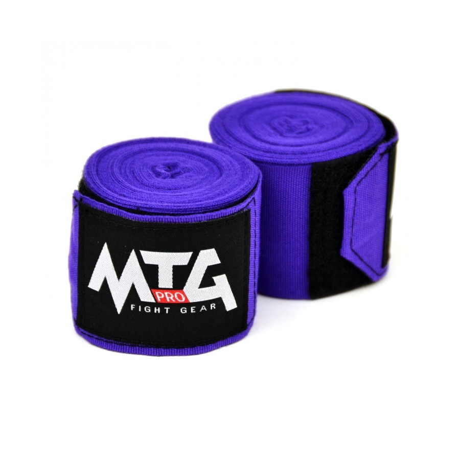 Purple MTG Pro 5m Elasticated Hand Wraps