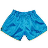 Boon Sport Light Blue Retro Muay Thai Shorts Boon Sport Light Blue Retro Muay Thai Shorts