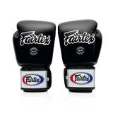 Fairtex BGV1 Black Leather Muay Thai Gloves Fairtex BGV1 Black Leather Muay Thai Gloves