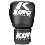King Pro Black Leather Muay Thai Gloves King Pro Black Leather Muay Thai Gloves