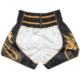 Twins TBS-DR3 White & Black Dragon Muay Thai Shorts Twins TBS-DR3 White & Black Dragon Muay Thai Shorts