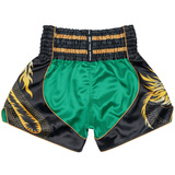Twins TBS-DR3 Green & Black Dragon Muay Thai Shorts Twins TBS-DR3 Green & Black Dragon Muay Thai Shorts
