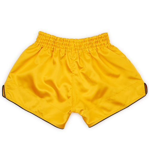 Boon Sport Muay Thai Shorts / Retro / Yellow Gold