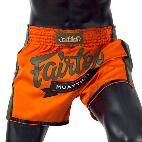 Fairtex Muay Thai Shorts / Slim Cut / Orange