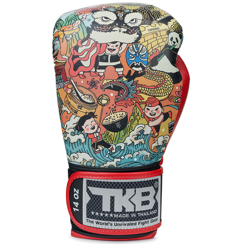Top King Boxing Gloves / Asian Red
