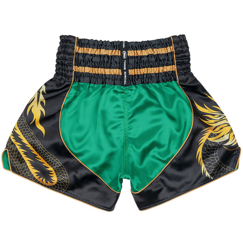 Twins Muay Thai Shorts / Dragon / Green Black