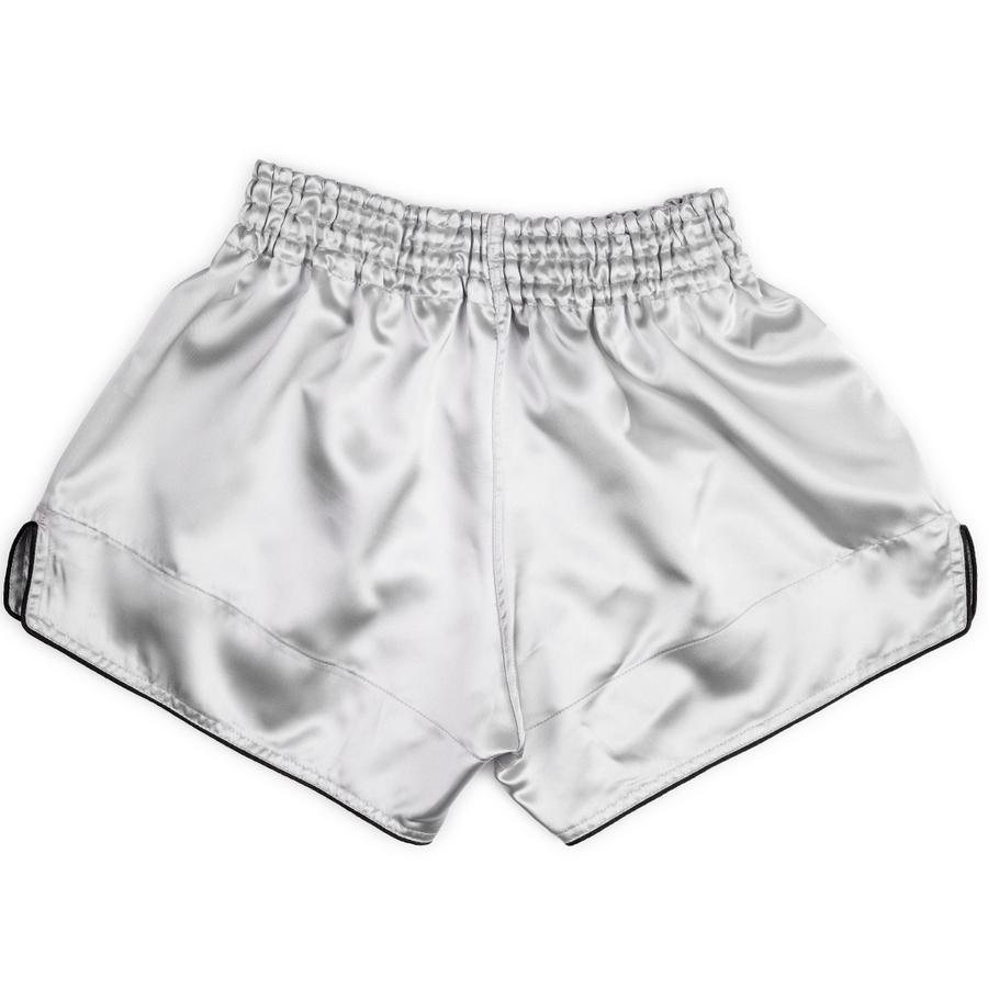 Boon Sport Muay Thai Shorts / Retro / Silver