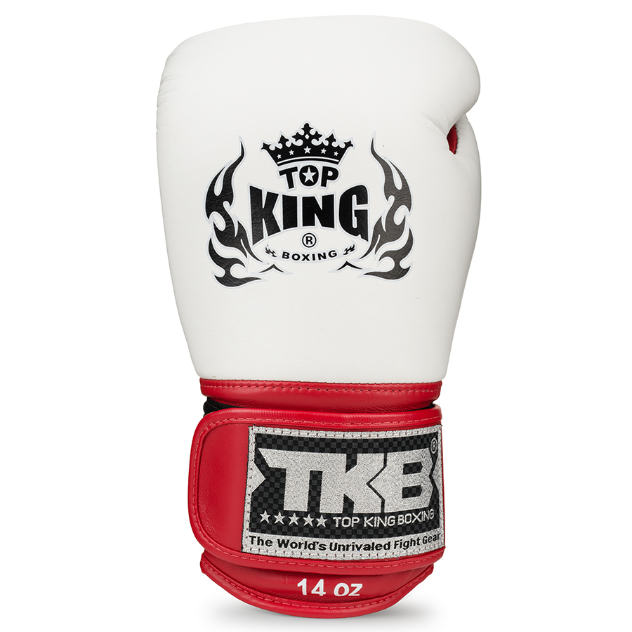 white and red boxing gloves