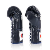 Fairtex BGL6 Blue Leather Lace Up Muay Thai Gloves Fairtex BGL6 Blue Leather Lace Up Muay Thai Gloves