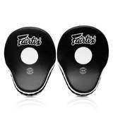 Fairtex FMV9 Black-White Contoured Muay Thai Focus Mitts Fairtex FMV9 Black-White Contoured Muay Thai Focus Mitts