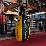 Fairtex HB15 Black & Yellow Teardrop Punching Bag Fairtex HB15 Black & Yellow Teardrop Punching Bag