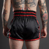 Topking TKTBS-239 Black & Red Muay Thai Shorts Topking TKTBS-239 Black & Red Muay Thai Shorts
