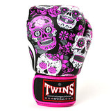 Twins FBGVL3-52 Pink Skull Muay Thai Gloves Twins FBGVL3-52 Pink Skull Muay Thai Gloves