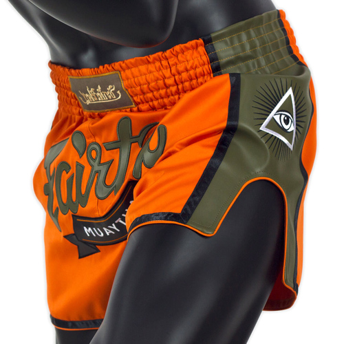 Fairtex Muay Thai Shorts / Slim Cut / Orange