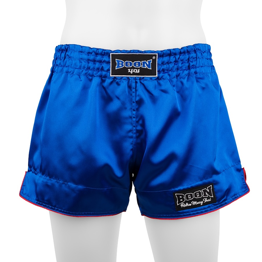 Light Blue Boon Sport "PLAIN RETRO" Muay Thai Shorts 