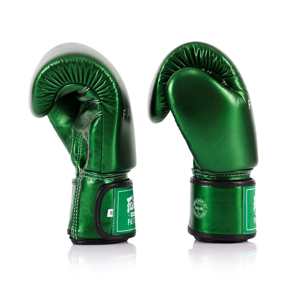 Fairtex Fairtex Muay Thai Metallic Green Boxing Gloves 