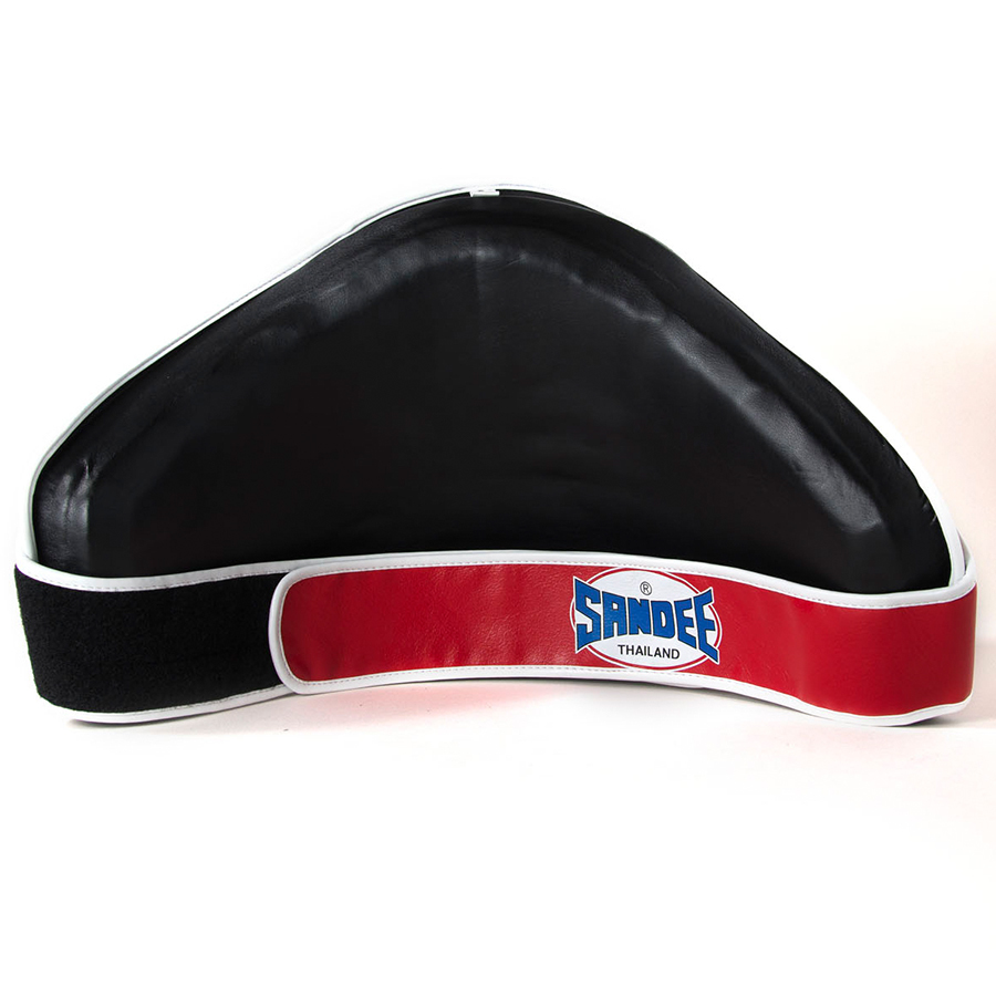 Sandee Velcro Blue /& White Leather Belly Boxing Muay-Thai Training Pad