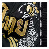 TUFF MSC120 Twin Tiger Black Muay Thai Shorts TUFF MSC120 Twin Tiger Black Muay Thai Shorts