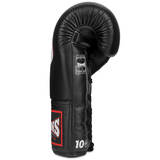 Twins BGLL1 Black Lace-up Muay Thai Boxing Gloves Twins BGLL1 Black Lace-up Muay Thai Boxing Gloves