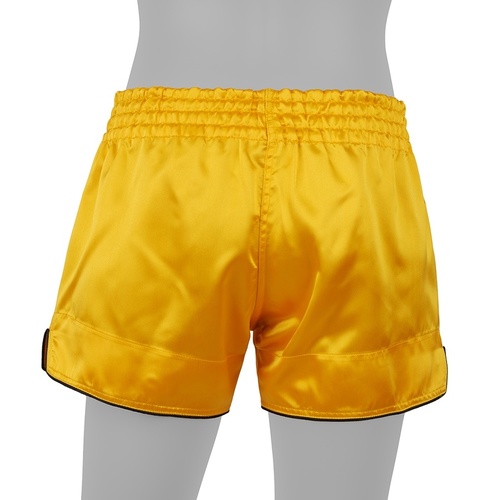 Boon Sport Muay Thai Shorts / Retro / Yellow Gold