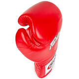 Fairtex Red BGL6 Leather Lace Up Muay Thai Gloves | TBS